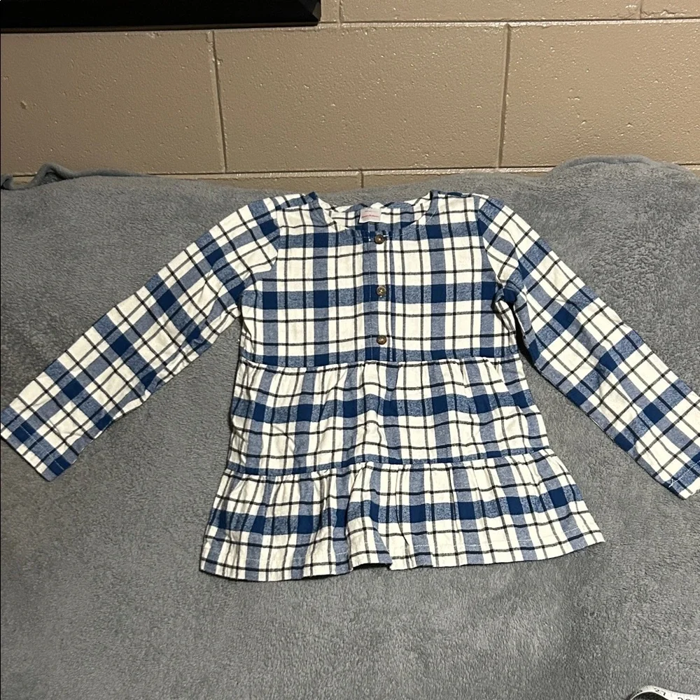 Hanna Andersson Blue and White Plaid Dress